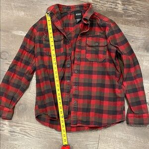 5.11 Tactical Red and Black Plaid Button-Down Shirt